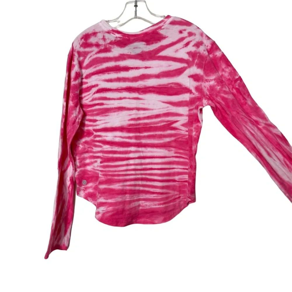 Z by Zella Girls Size 8/10 Long Sleeve Pink Tie Dye Shirt